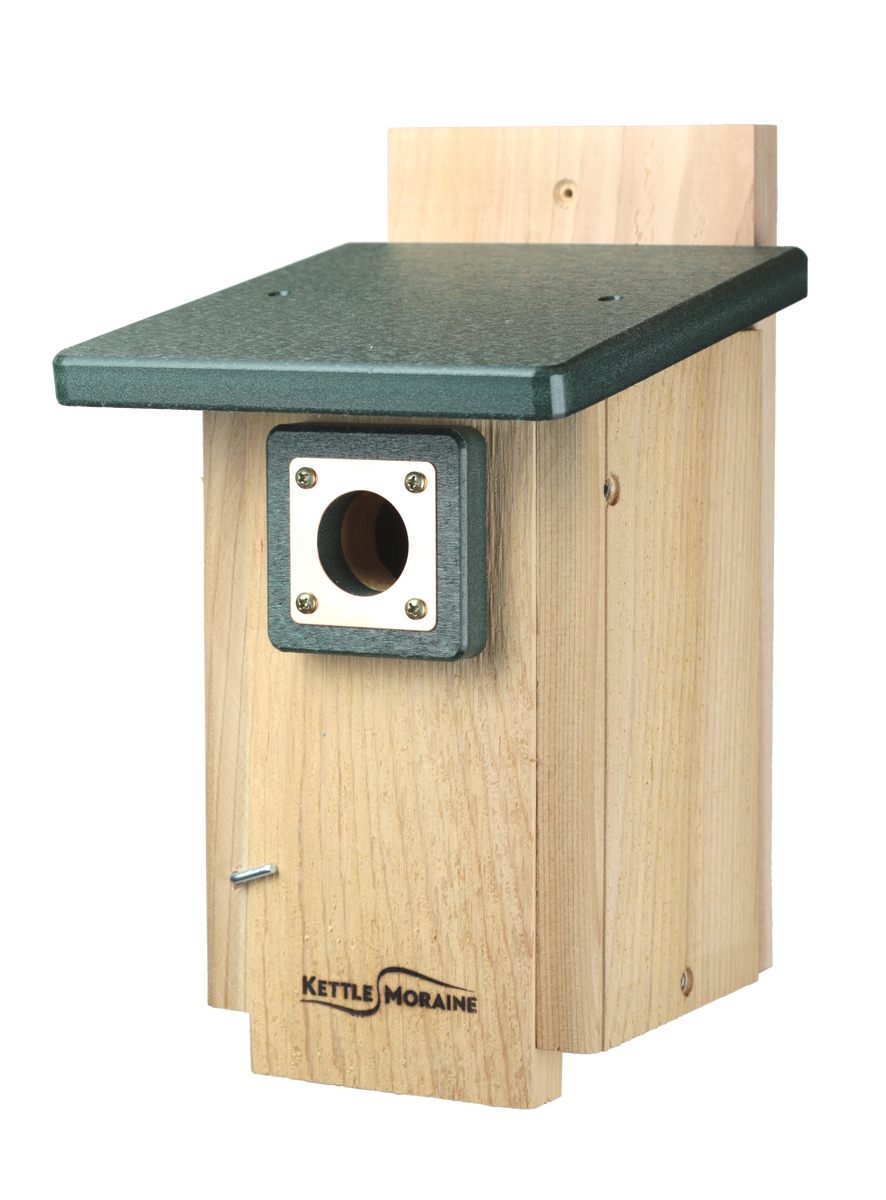 Nuthatch & Titmouse Nest Box with Recycled Roof – Kettle Moraine