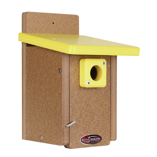 Wren & Chickadee Recycled Nest Box (for Mounting)