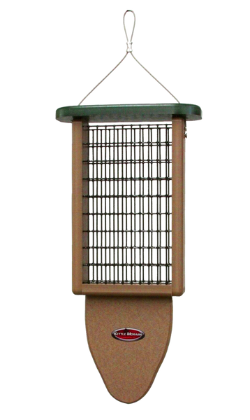 double kettle moraine suet feeder with tail prop
