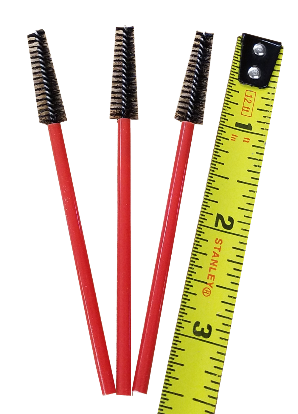 set of three nozzle cleaning brushes