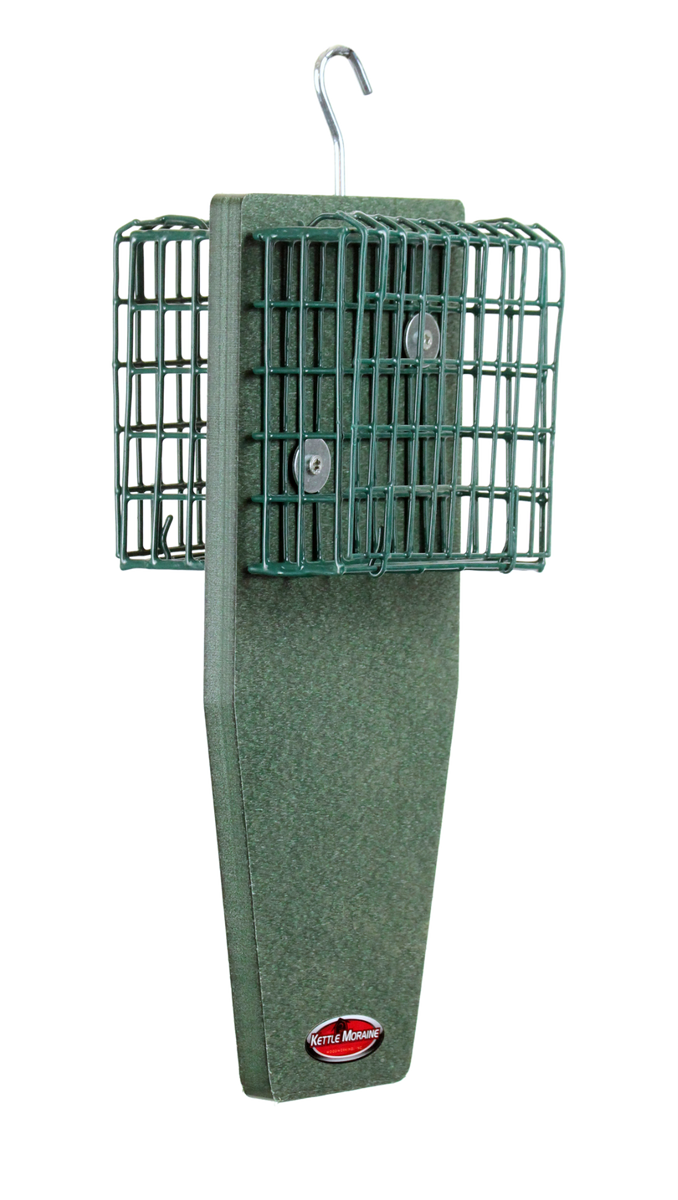 Double Cage Suet Feeder with Tail Prop (Recycled) Kettle Moraine