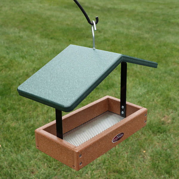 Recycled Small Covered Tray Feeder