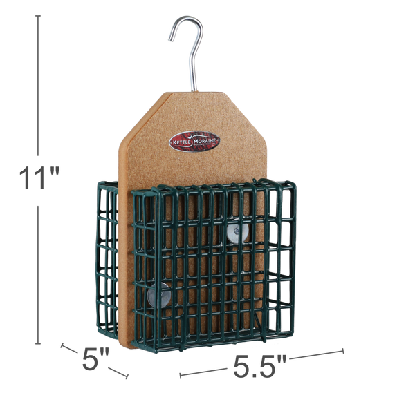 Double Hanging Suet Cage Feeder (Recycled)