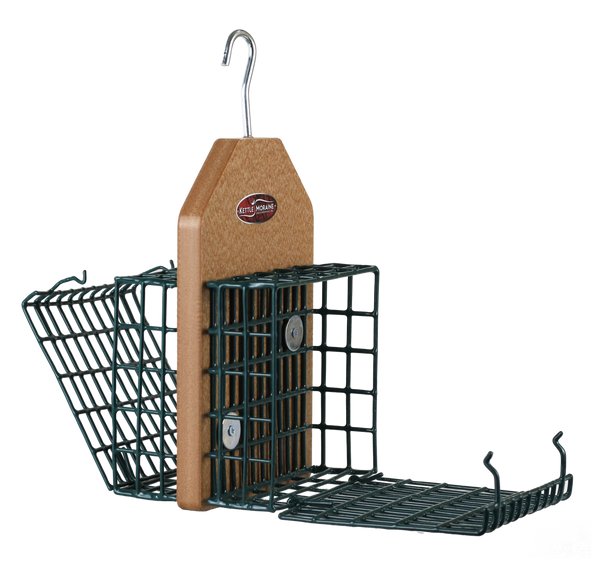 Double Hanging Suet Cage Feeder (Recycled)