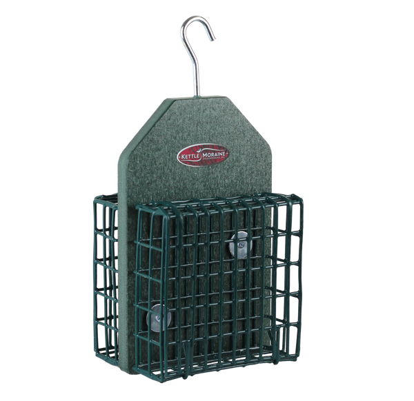 Double Hanging Suet Cage Feeder (Recycled)