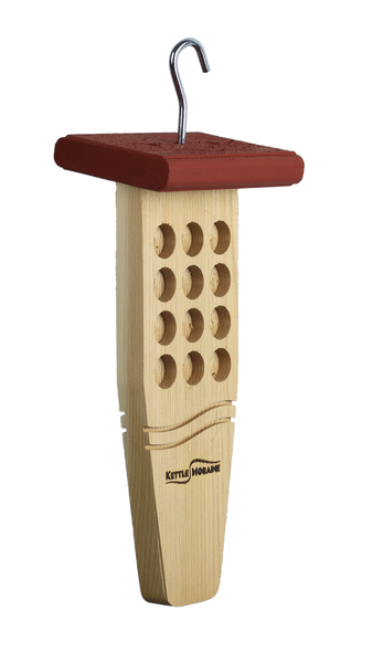 Cedar Peanut Butter Feeder with Roof