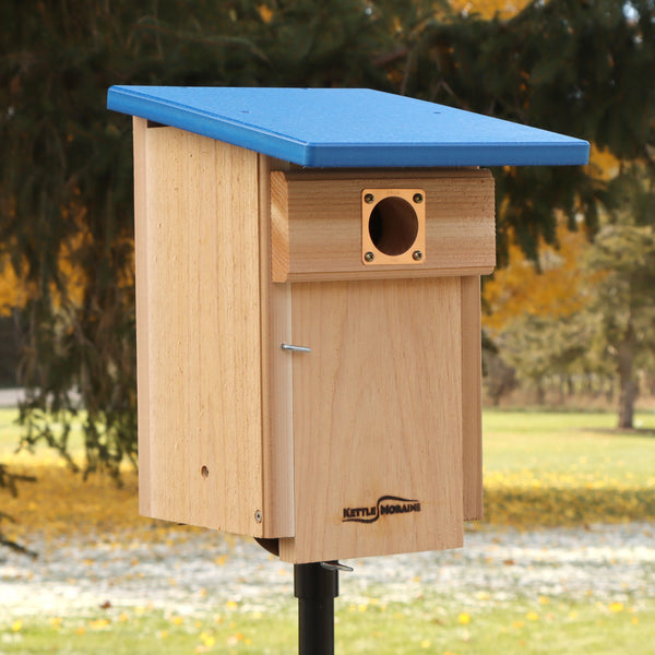 *NEW* Western and Mountain Bluebird Nest Box with Recycled Roof