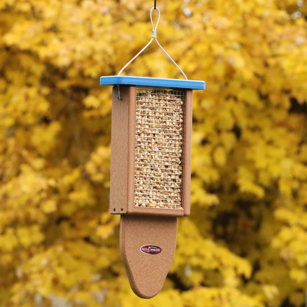 Recycled Peanut Splits Feeder with Tail Prop