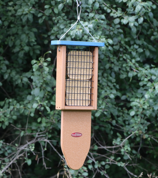 Recycled Piliated Woodpecker Double Suet Feeder