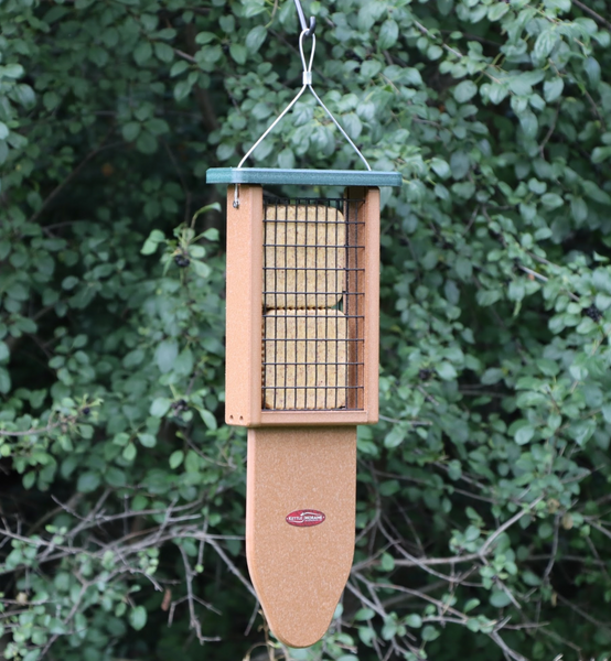 Recycled Piliated Woodpecker Double Suet Feeder