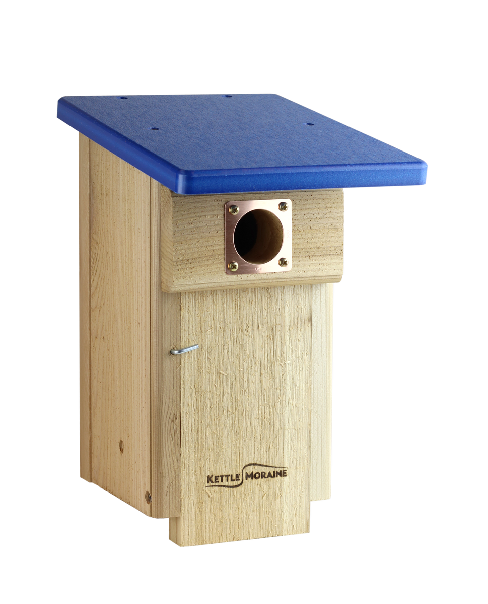 *NEW* Bluebird Nest Box with Recycled Roof – Kettle Moraine Woodworking Inc