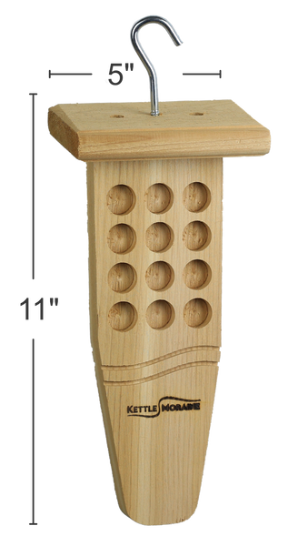 Cedar Peanut Butter Feeder with Roof