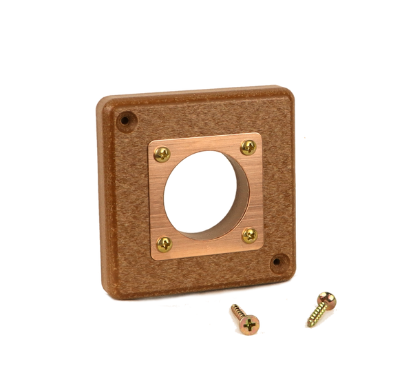 Recycled Predator Guard with Copper Portal for Bluebird Houses