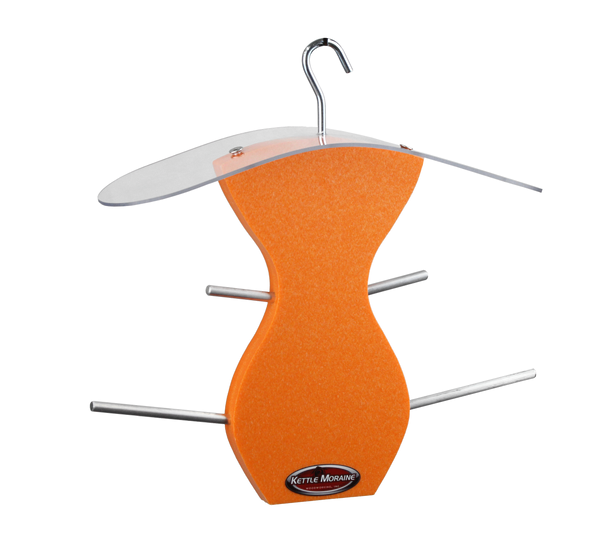 kettle moraine curved orange oriole feeder