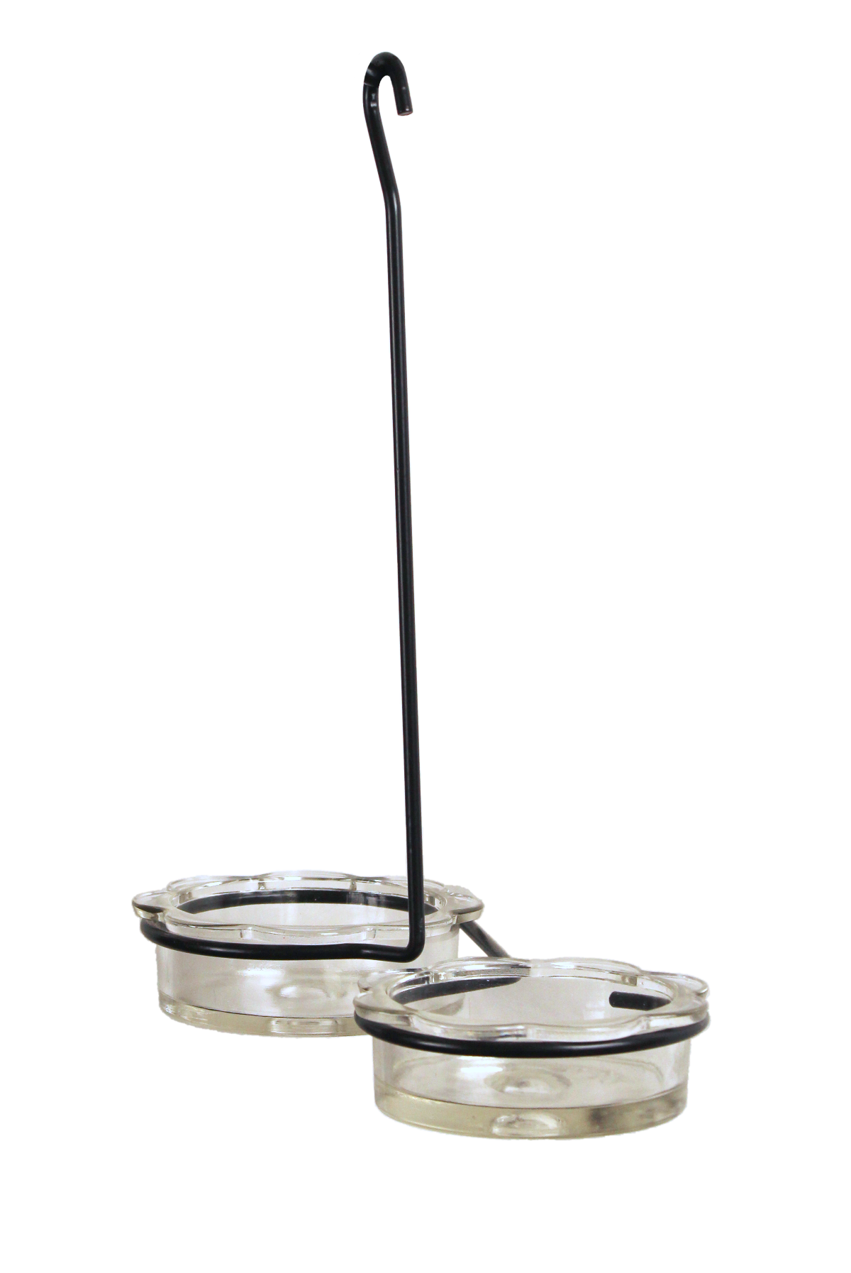 hanging jelly bird feeder with two cups