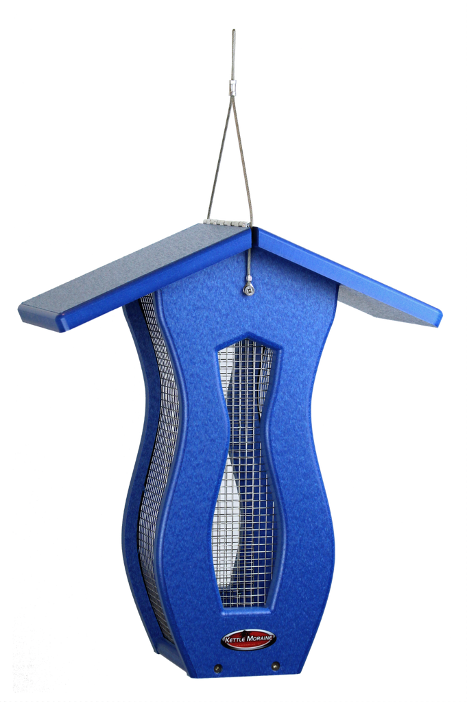 Recycled Curved Screen Feeder (Large) Kettle Moraine Woodworking Inc