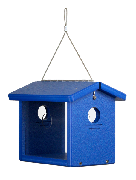 Recycled Hanging Bluebird Feeder
