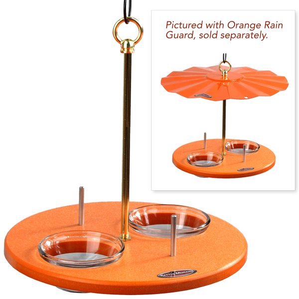 eco friendly bird feeder with and without roof