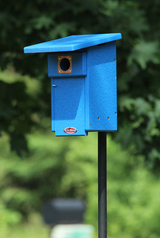 Recycled Bluebird Nest Box with Pole Package