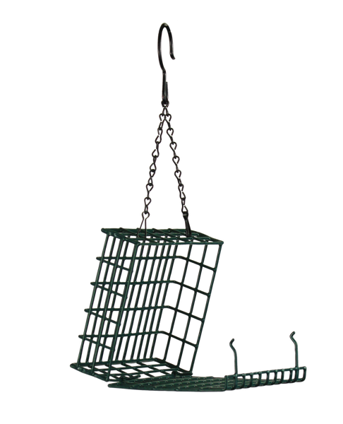 open hanging suet cage